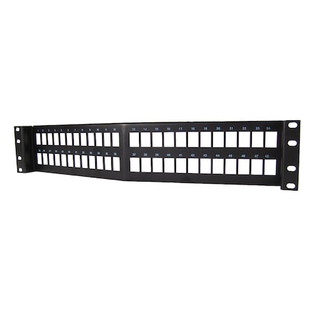 Ortronics PANEL JACK, CLARITY, CAT6, T568A/B, 8 POS, BLACK, 180,  PJ600-00